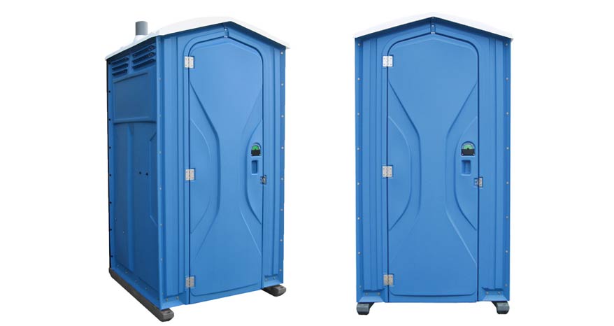 Long-term porta potty units on site in Newton, Iowa