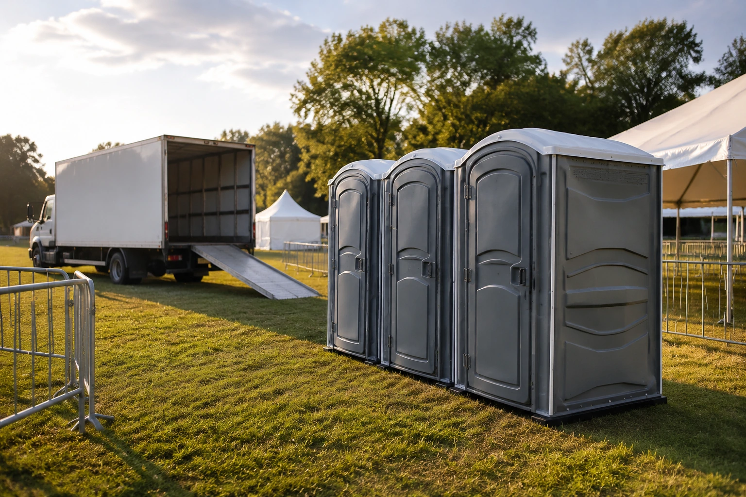 Portable restroom rental planning for Baxter, IA