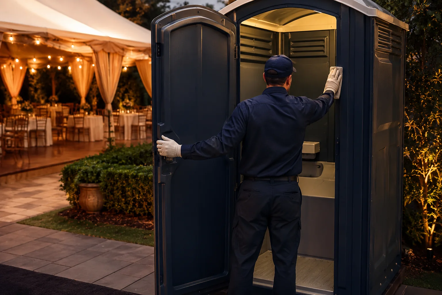Portable restroom rental planning for Gilman, IA